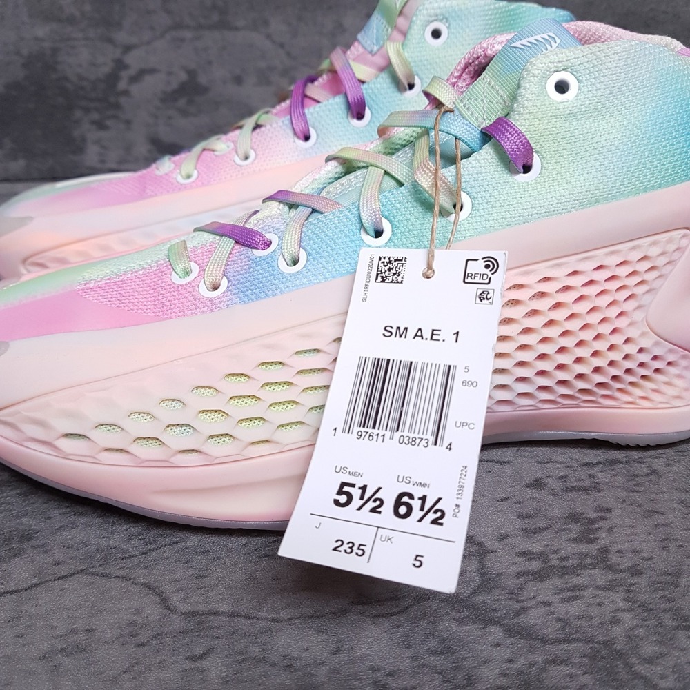 ADIDAS A.E. 1 3SSB Cotton Candy Basketball Shoes Mens 5.5 Womens‎ 6.5 Pink - Picture 5 of 6